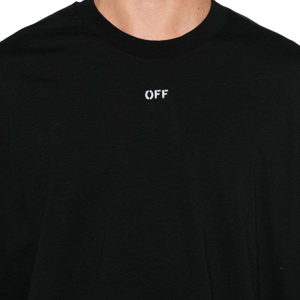 Off-White Black Cotton T-Shirt