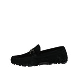Salvatore Ferragamo Black Leather Slip-On Loafers