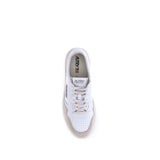 Autry White Calf Leather Bos Taurus Low Top Sneakers