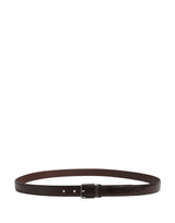 Dolce & Gabbana Men Brown Classic Leather Metal Buckle Belt