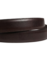 Dolce & Gabbana Men Brown Classic Leather Metal Buckle Belt