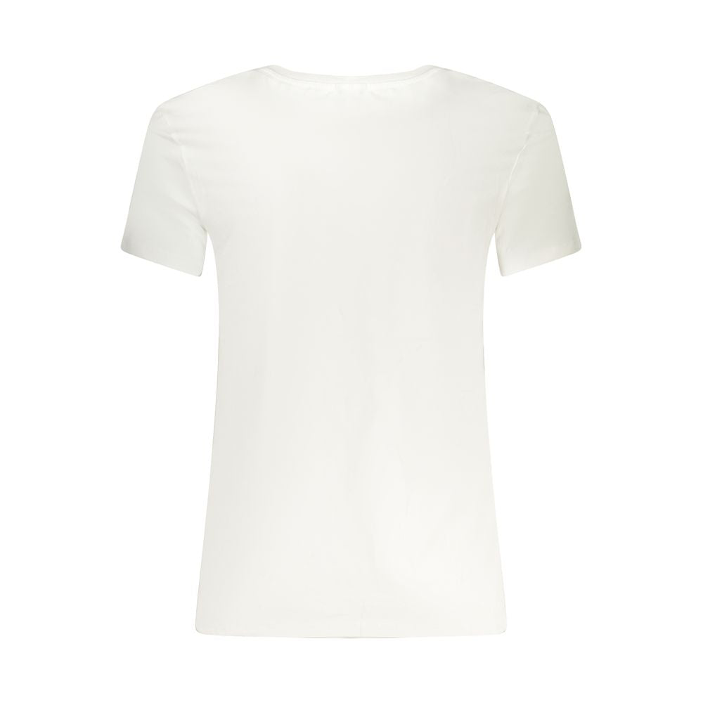 Guess Jeans White Cotton Men's V-Neck T-Shirt
