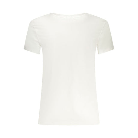 Guess Jeans White Cotton Men's V-Neck T-Shirt