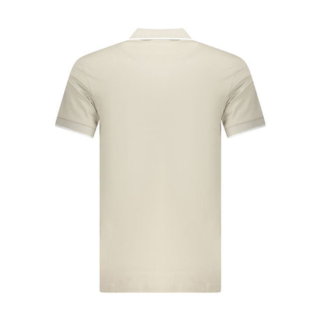 Hugo Boss Beige Cotton Men Polo Shirt
