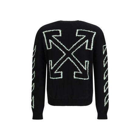 Off-White Black Cotton Sweatshirt