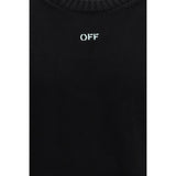 Off-White Black Cotton Sweatshirt