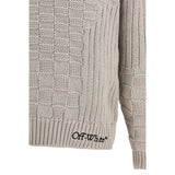 Off-White Beige Cotton Sweatshirt