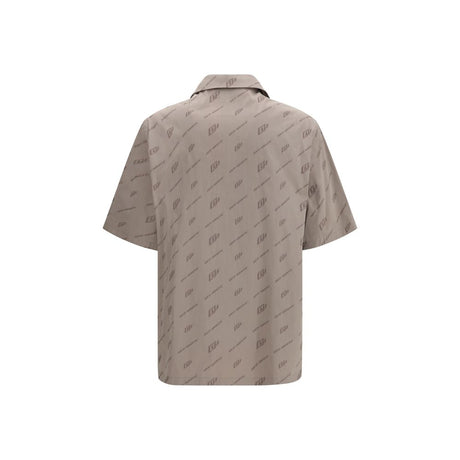 Off-White Beige Viscose Shortsleeve Shirt