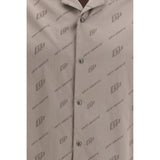 Off-White Beige Viscose Shortsleeve Shirt