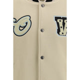 Off-White Beige Wool Bomber