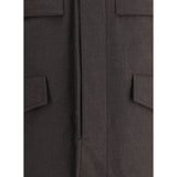 MooRER Brown Fleece Wool Coat