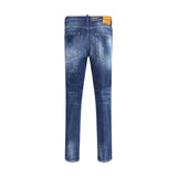 Dsquared² Blue Cotton Slim Fit Jeans