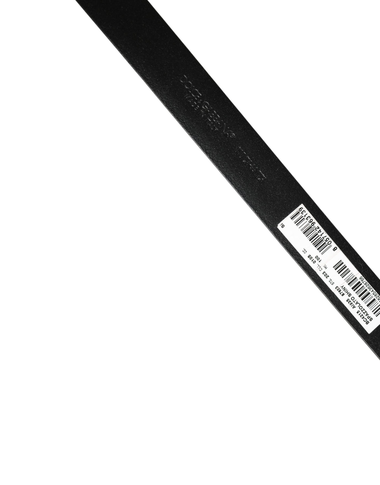 Dolce & Gabbana Men Black Classic Leather Metal Buckle Belt