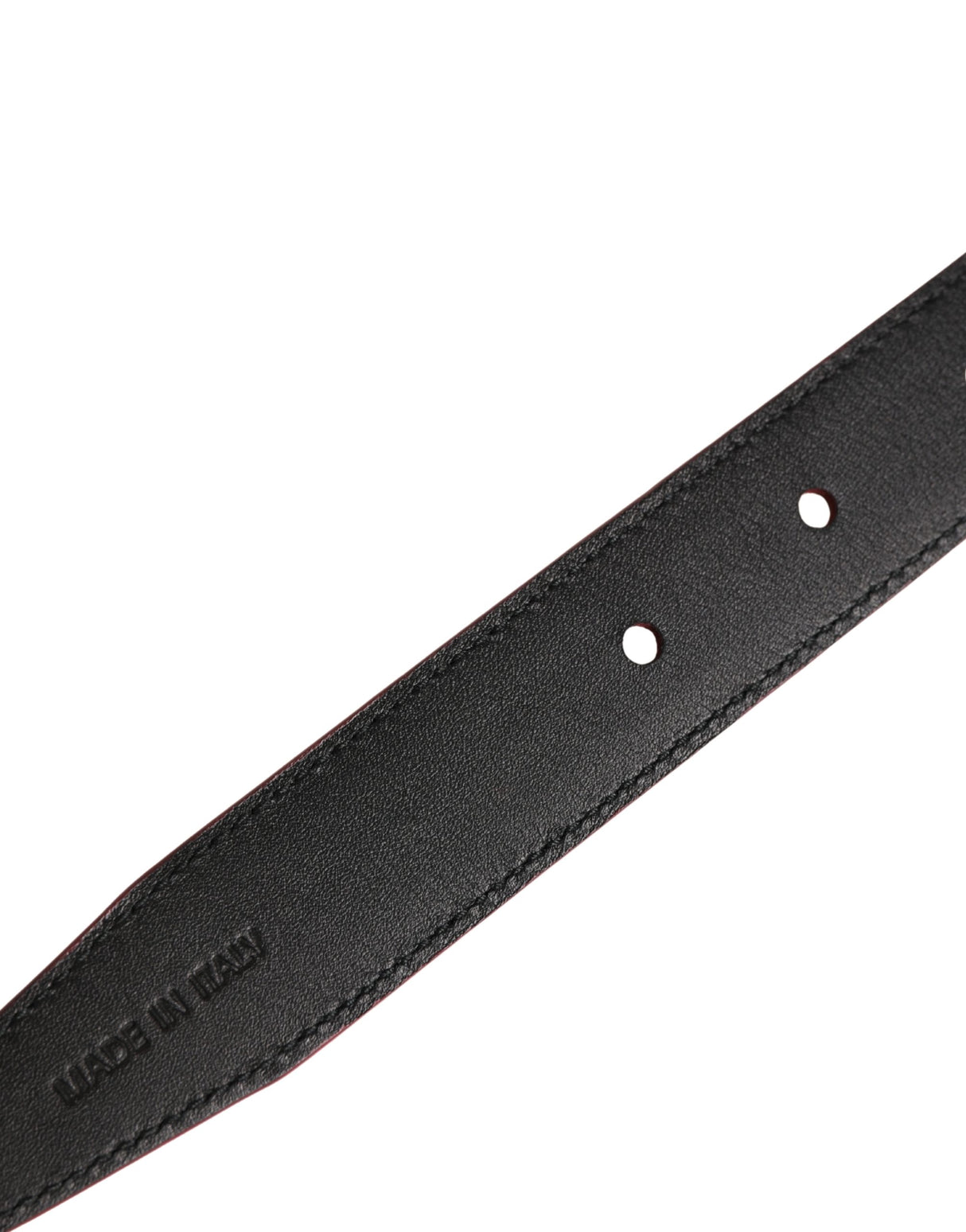 Dolce & Gabbana Men Pink Classic Leather Metal Buckle Belt