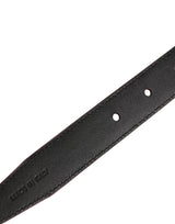 Dolce & Gabbana Men Pink Classic Leather Metal Buckle Belt