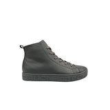 Borbonese Grey Genuine Leather Men Sneaker