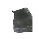 Borbonese Grey Genuine Leather Men Sneaker