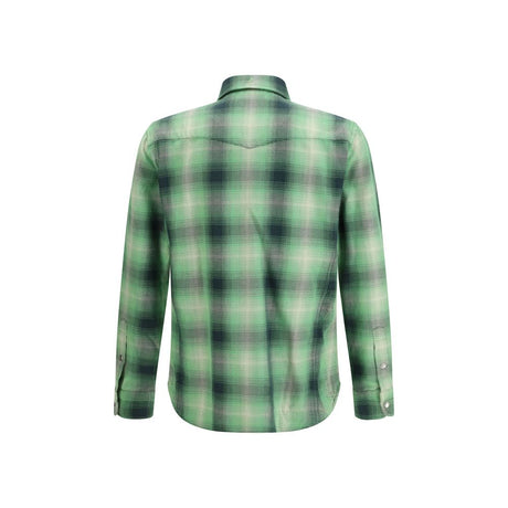 Tom Ford Bicolor Cotton Pattern Shirt