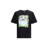 Casablanca Black Cotton T-Shirt