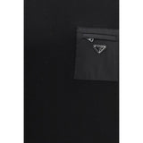 Prada Black Fleece Wool Sweatshirt