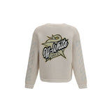 Off-White Beige Cotton Cardigan