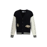 Off-White Black Cotton Cardigan