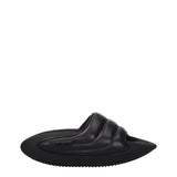 Balmain Black Leather Slippers