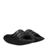 Balmain Black Leather Slippers