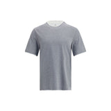 Brunello Cucinelli Gray Cotton T-Shirt