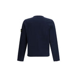 Stone Island Blue Cotton Sweatshirt