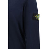 Stone Island Blue Cotton Sweatshirt