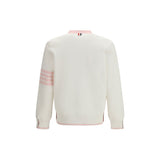 Thom Browne White Cotton Cardigan