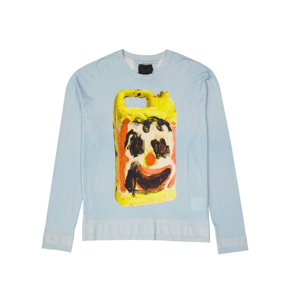 Givenchy Blue Silk Sweatshirt