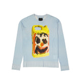 Givenchy Blue Silk Sweatshirt