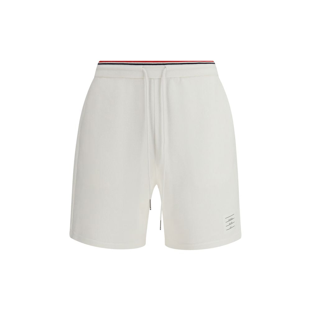 Thom Browne White Cotton Bermuda Shorts