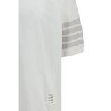 Thom Browne White Cotton Polo Shirt