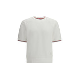 Thom Browne White Cotton Sweatshirt