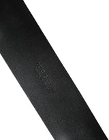 Dolce & Gabbana Men Black Classic Leather Metal Buckle Belt