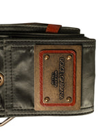 Dolce & Gabbana Men Black Wide Leather DG Metal Buckle Belt