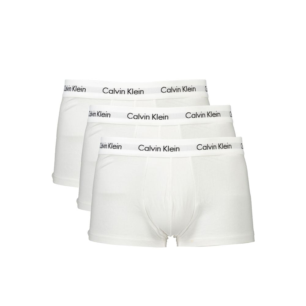 Calvin Klein White Cotton Men's Trunk