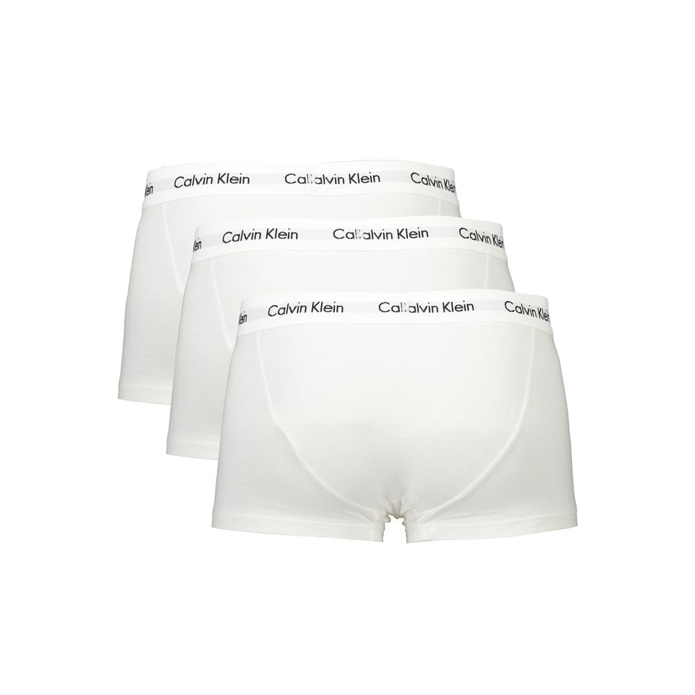 Calvin Klein White Cotton Men's Trunk