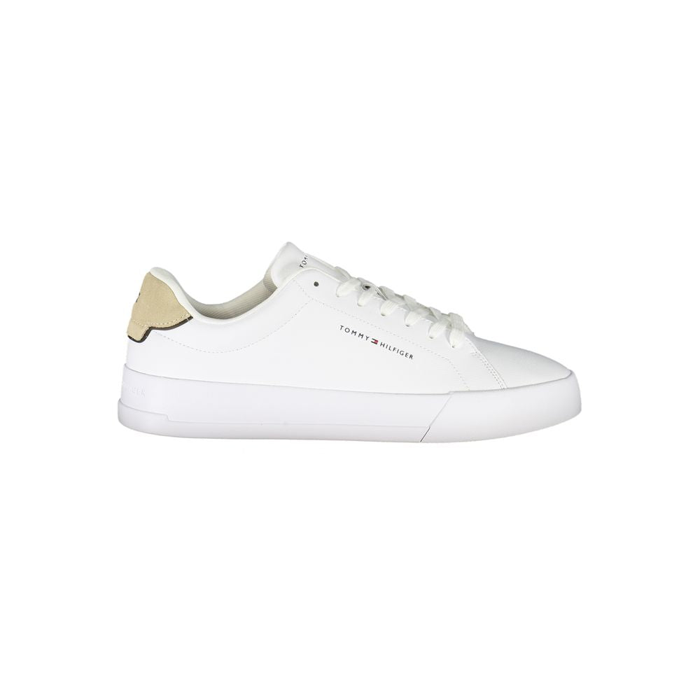 Tommy Hilfiger Bianco Polyurethane Men Sneaker