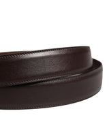 Dolce & Gabbana Men Brown Classic Leather Metal Buckle Belt