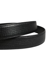 Dolce & Gabbana Men Black Classic Leather Metal Buckle Belt