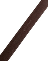 Dolce & Gabbana Men Brown Classic Leather Metal Buckle Belt