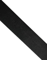 Dolce & Gabbana Men Black Classic Leather Metal Buckle Belt