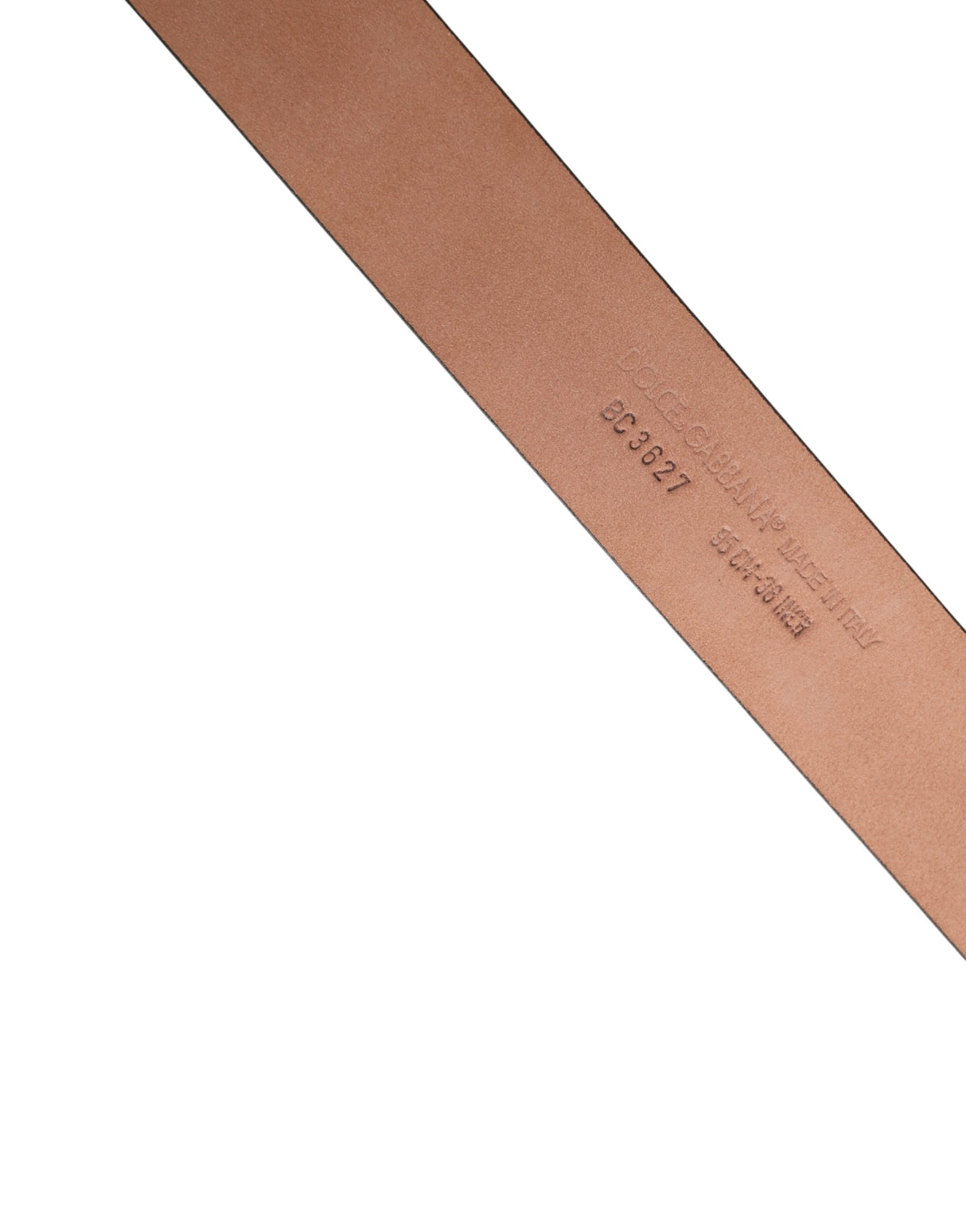 Dolce & Gabbana Men Black Calfskin Leather Metal Buckle Belt