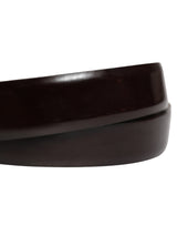 Dolce & Gabbana Men Black Calfskin Leather Metal Buckle Belt
