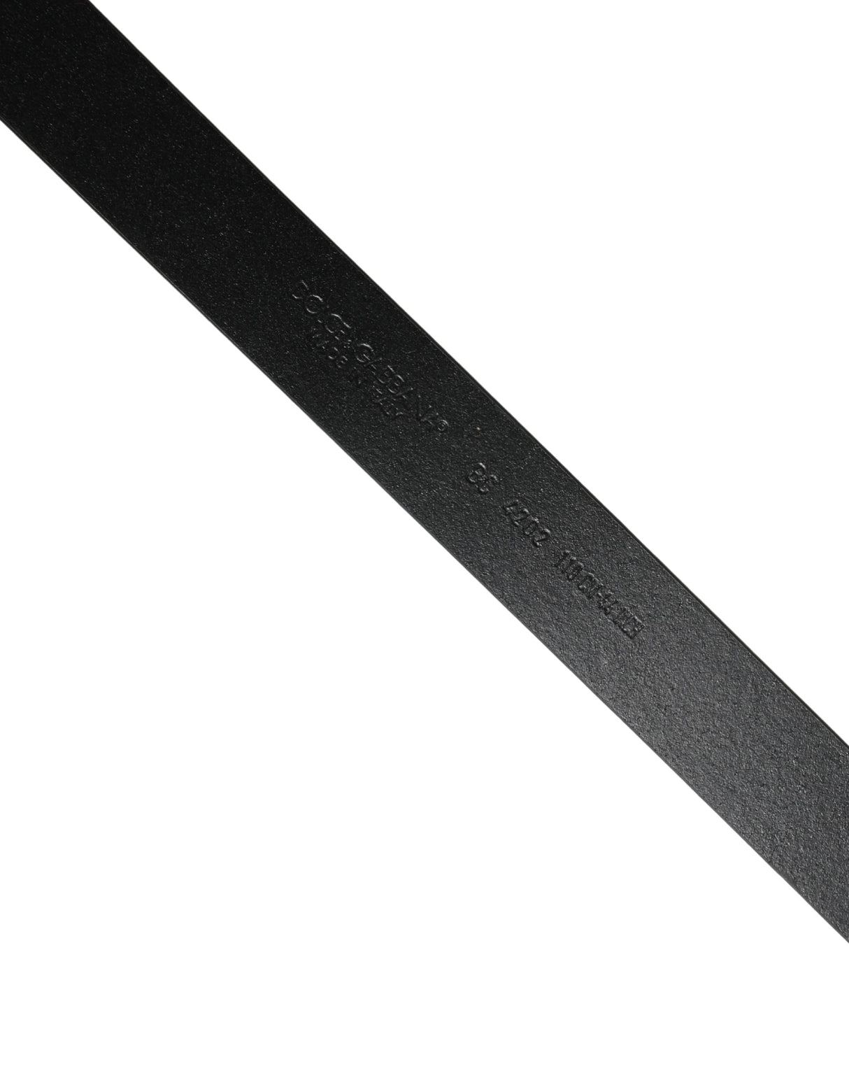 Dolce & Gabbana Men Black Classic Leather Logo Buckle Belt