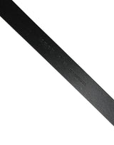 Dolce & Gabbana Men Black Classic Leather Logo Buckle Belt